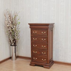 French Sleigh Chest of Drawers (5-6 drawers)