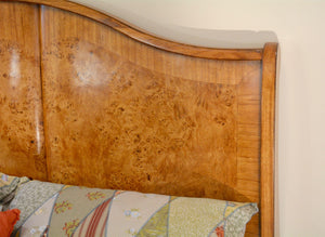 Hampton Walnut Sleigh Bed with regular footboard