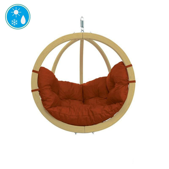 Globo Single Terracotta Hanging Chair