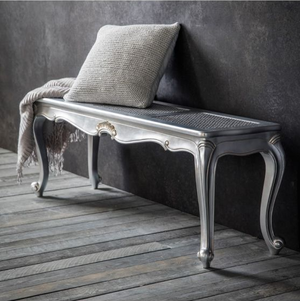 Coco Silver French End of Bed Bench