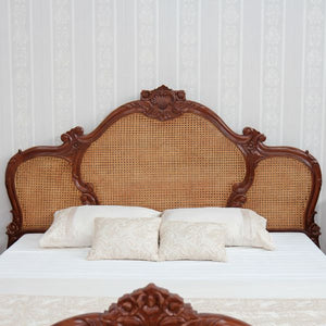French Arch Rattan Bed