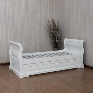 Mahogany French Sleigh Day Bed / Trundle Bed