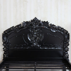 French Rococo Bed With Low Footboard