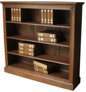 Low Wide 3 Shelf Bookcase