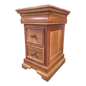 French Louis Philippe Sleigh Style 2-3 drawer Bedside Table