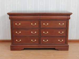 French Sleigh Chest of Drawers (6-8 drawers)