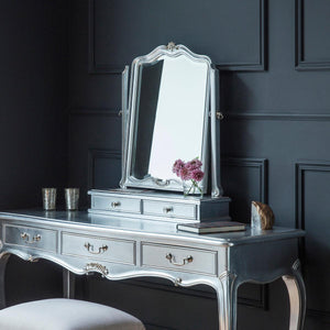 Coco Silver French Dressing Table Mirror