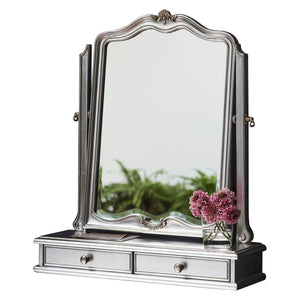 Coco Silver French Dressing Table Mirror