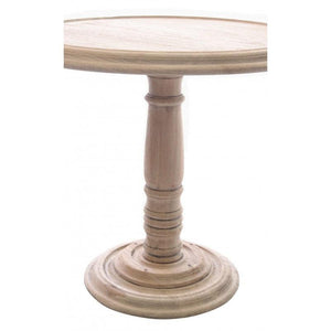 Natural Mahogany Vintage Pedestal Table