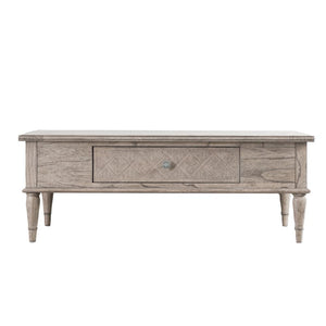 Martinique Parquet Rectangular One Drawer Coffee Table