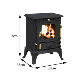 Royal Fire™ 4.5kW Cast Iron Wood and Charcoal Burning Stove
