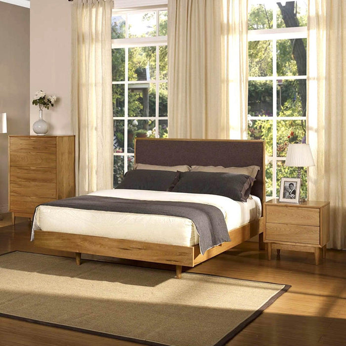 Limoge® Scarlett Double Bed in Golden Oak
