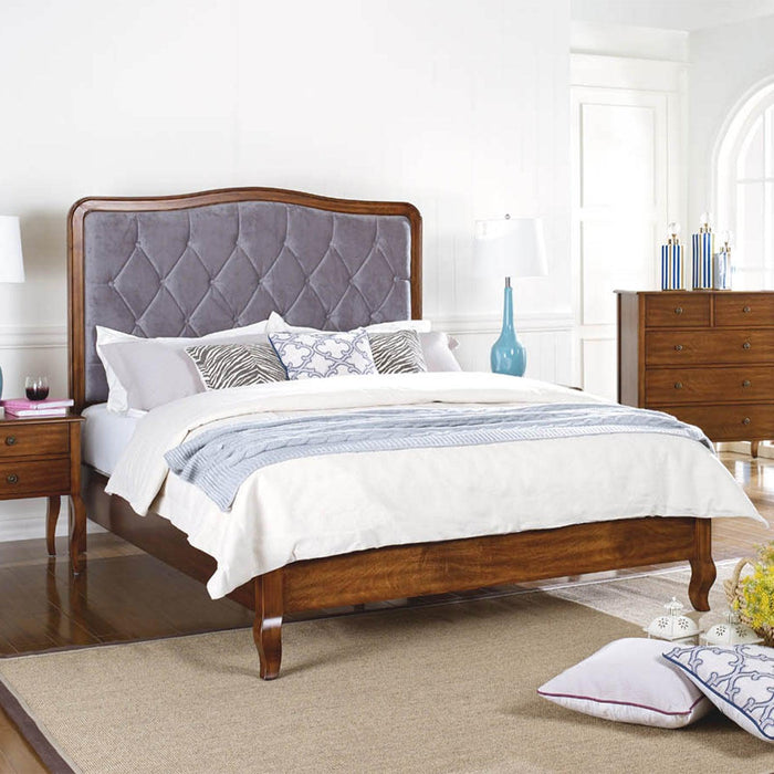 Limoge® Audrey Double Bed in Red Chestnut