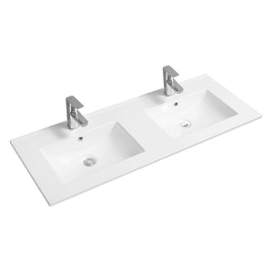 Limoge® Thin-Edge Ceramic Inset Basin with Scooped Bowl
