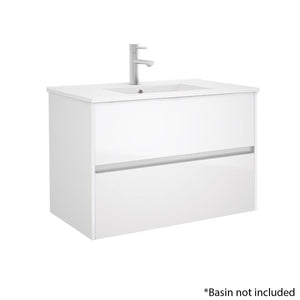 Limoge® Alba 2 Drawer Basin Unit in Gloss White