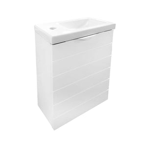 Limoge® Rafa 40cm Basin Set - Basin & Basin Unit with Door in White
