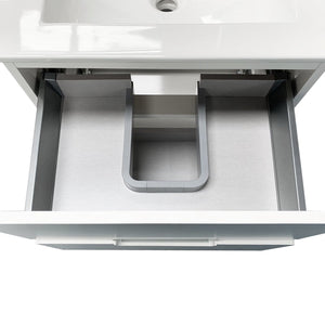 Limoge® Adele Basin Set - Basin & 2 Drawer Basin Unit in White