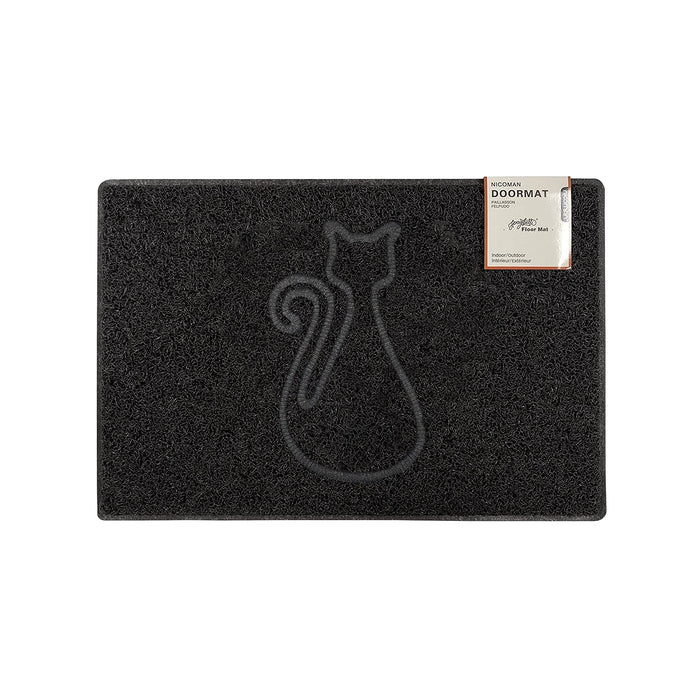 Oseasons® Cat Embossed Doormat in Black