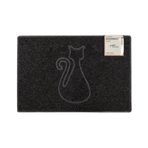 Oseasons® Cat Embossed Doormat in Black