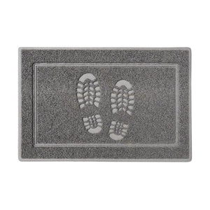 Oseasons® Footprints Large Sanitizing Doormat in Grey