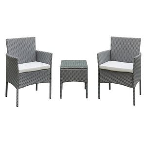 Oseasons® Antigua Rattan 2 Seat Tea for Two Set in Grey