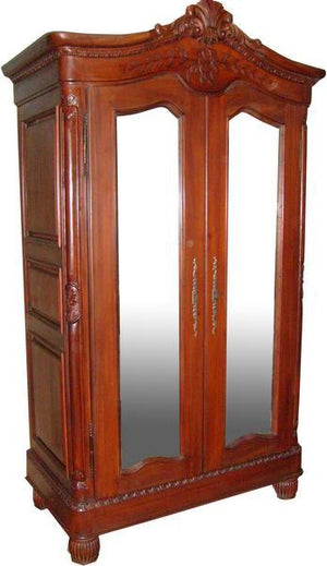 Elegance Mirrored French Armoire