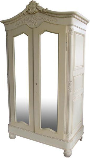 Elegance Mirrored French Armoire