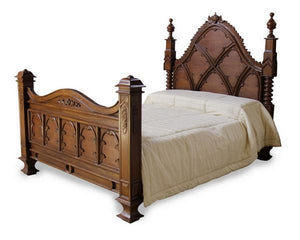 Empire Solid Mahogany Gothic Bed