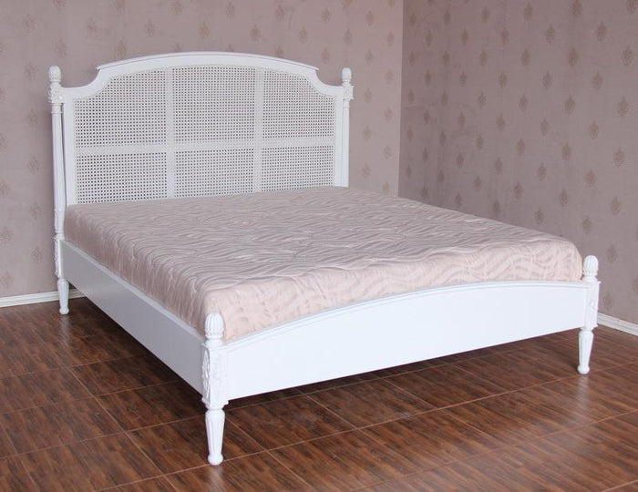 Rattan Bed with Low Footboard - Clarissa