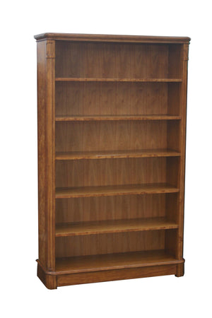Hampton Tall Wide Walnut Bookcase