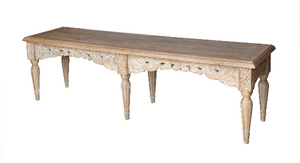 Belle French Weathered Bench