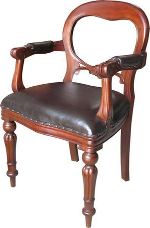 Solid Mahogany Dutch Office Chair