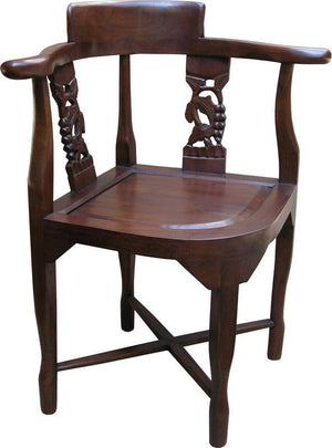 Solid Mahogany Corner Chair