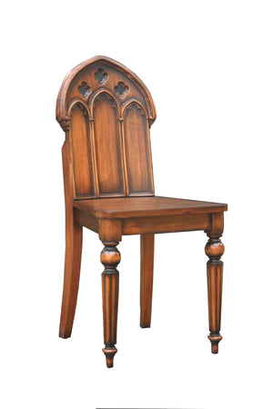Gothic Solid Mahogany Chair