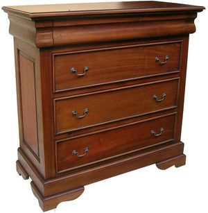 French Sleigh Chest of Drawers (3-4 drawers)