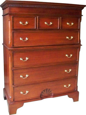 Solid Mahogany Chest on Chest