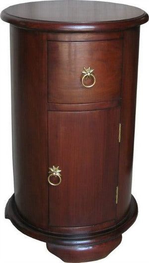 Solid Mahogany Drum Chest / Cupboard