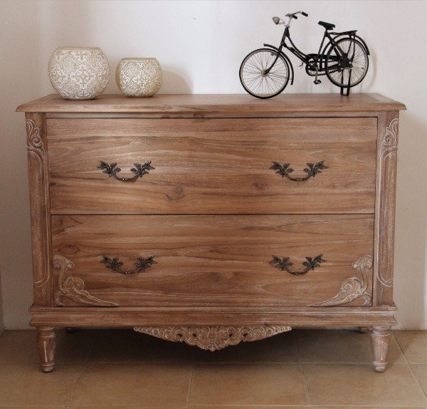 French Weathered Chest of Drawers - Belle