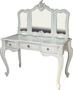 French Rococo Dressing Table and Mirror