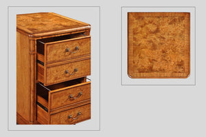 Hampton 2 Drawer Walnut Filing Cabinet