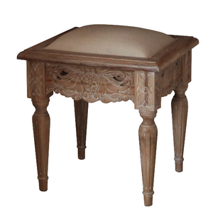 French Weathered Dressing Stool - Belle