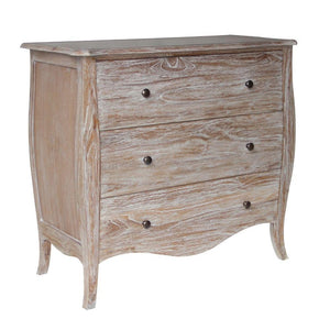 Eloise Weathered Teak French Chest Of Drawers