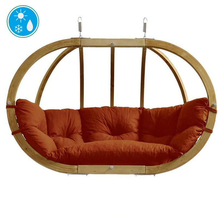 Globo Royal Terracotta Double Seater Hanging Chair